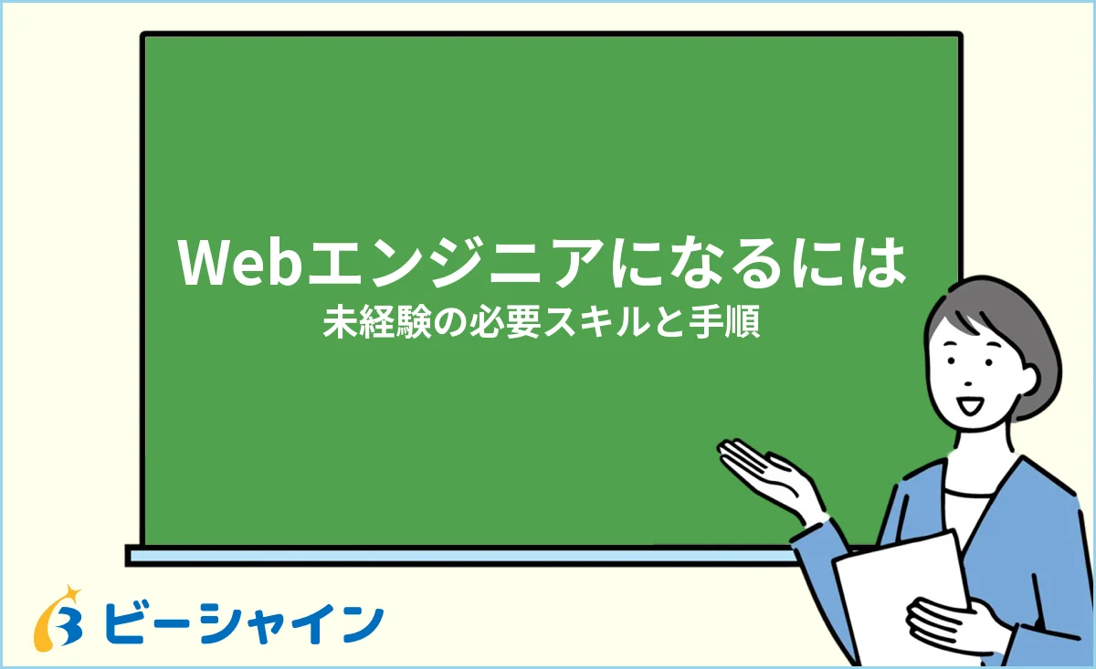未経験からWebエンジニアになるための必要スキルと学習ロードマップのイメージ